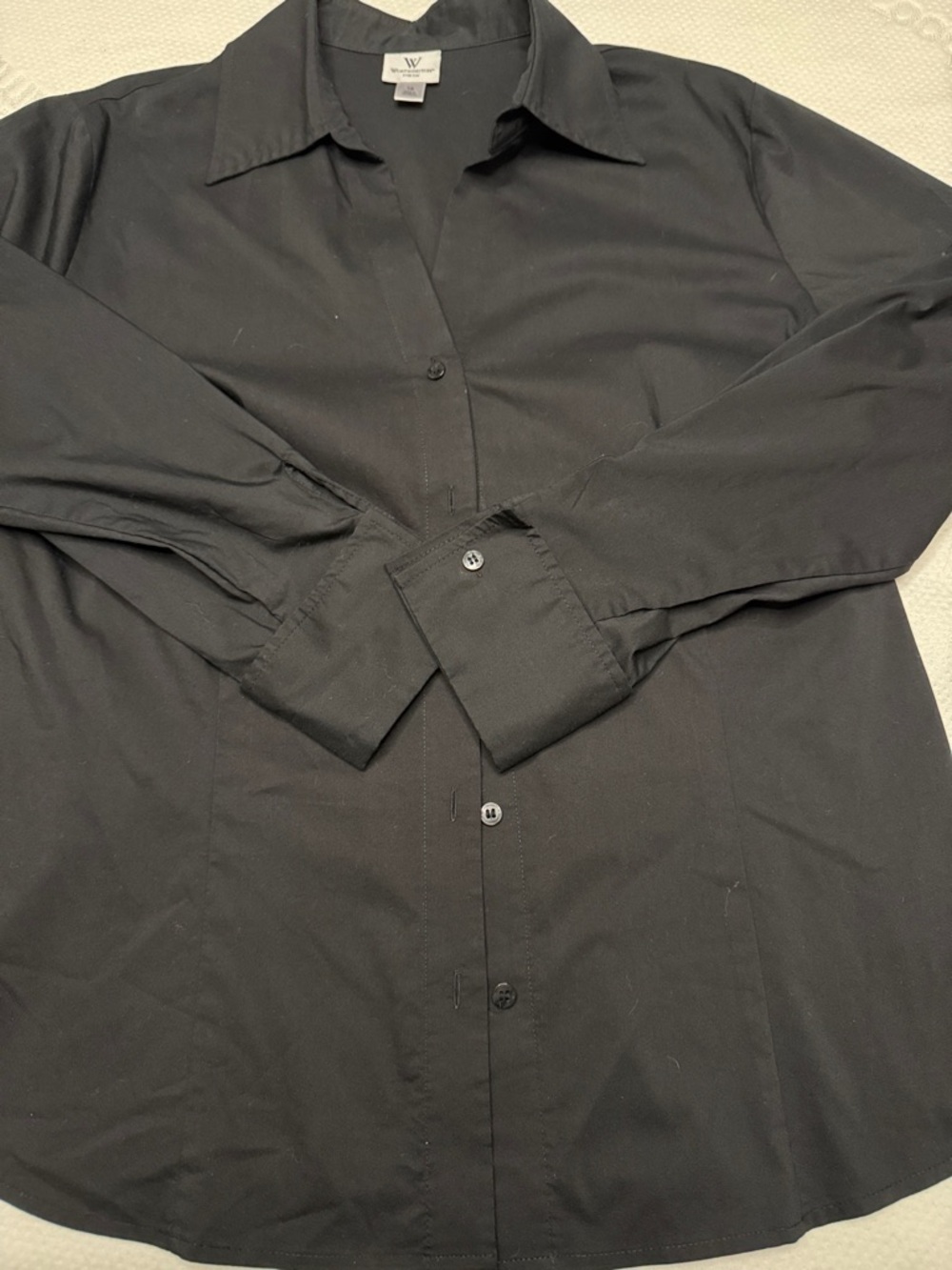 Worthington women’s Black Button-Up Dress Shirt